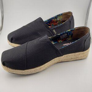 Sketcher's Bobs Womens Shoe 10 Black Memory Foam Casual Loafers